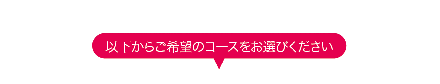 以下からご希望のコースをお選びください